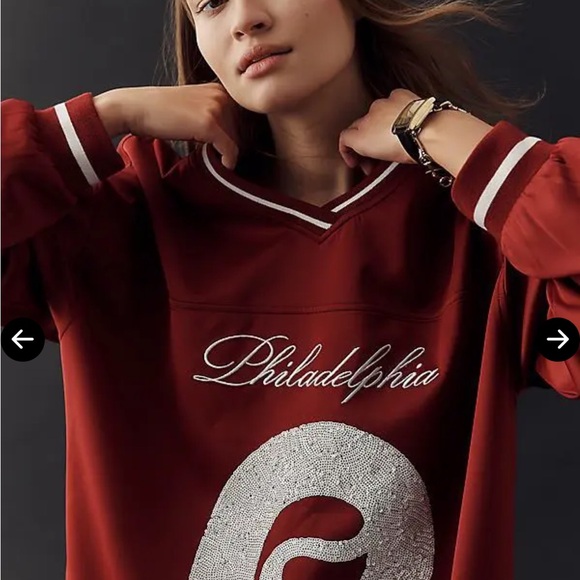 Anthropologie x THE WILD COLLECTIVE 
MLB Long-Sleeve Top - Phillies - M - Picture 6 of 7